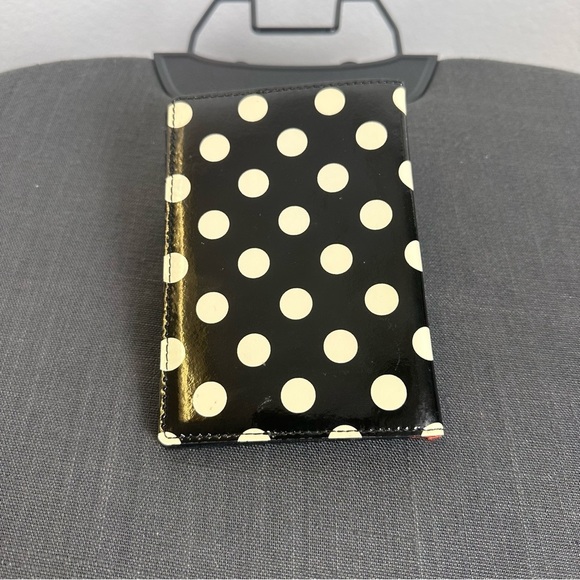 Kate Spade Cream and Black Polka Dot Passport Wallet - Picture 2 of 3